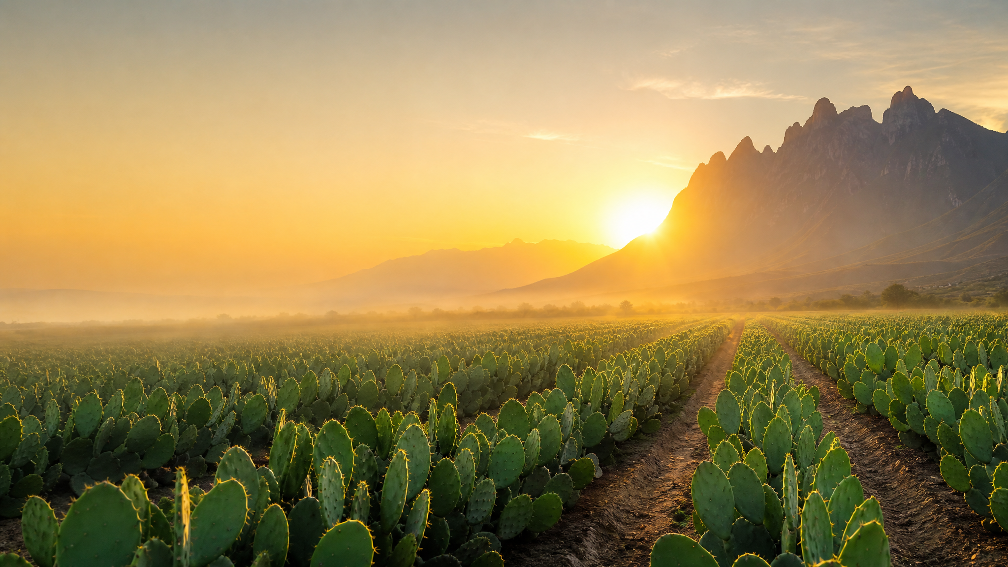 Campos de nopal en México